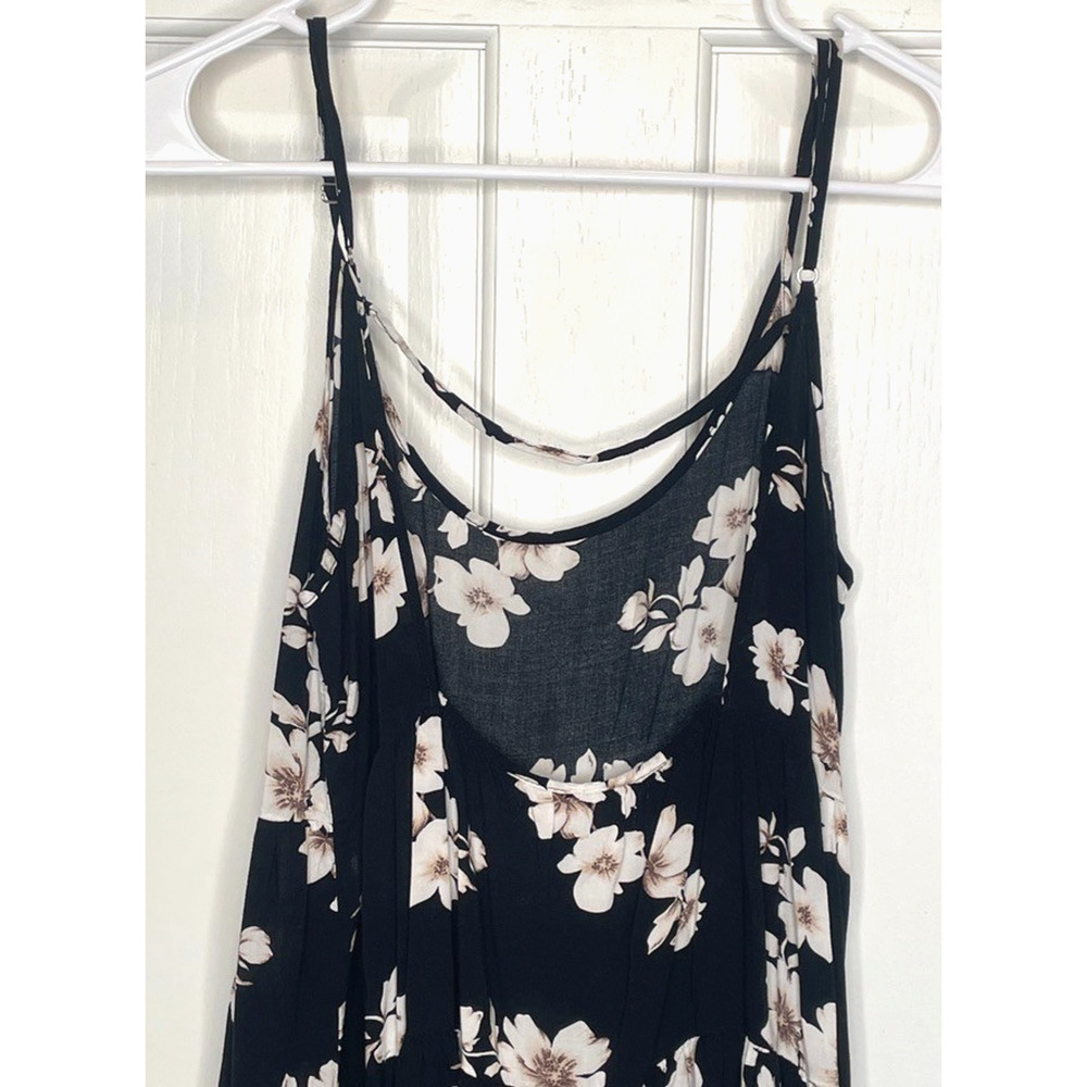 Brandy Melville Women's Tiered Babydoll Dress Tunic One Size Boho Floral Cowgirl - Picture 5 of 10